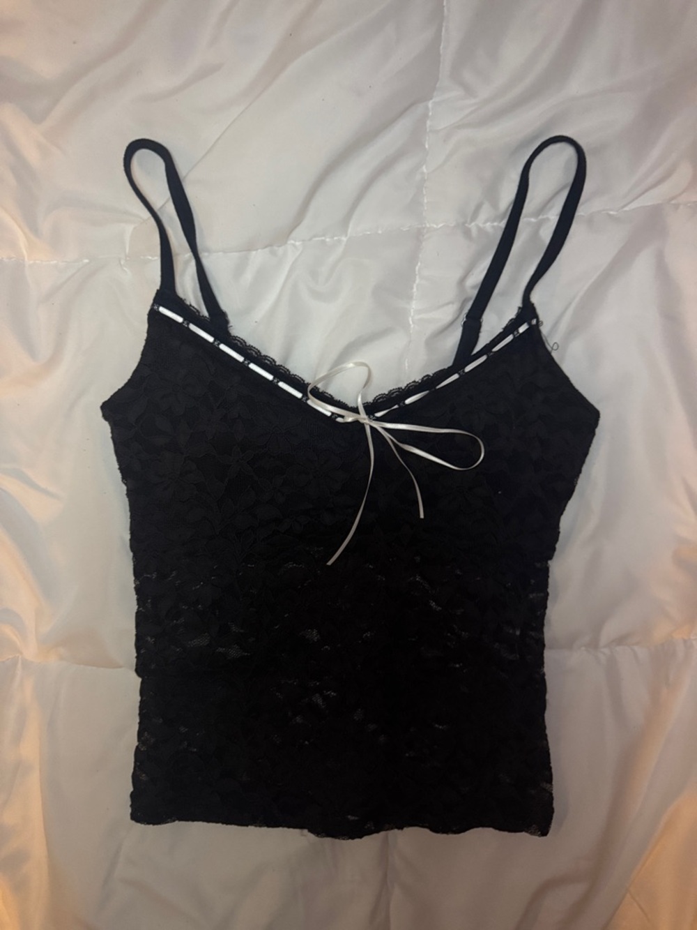 Hollister Black Lace Spaghetti Strap Camisole